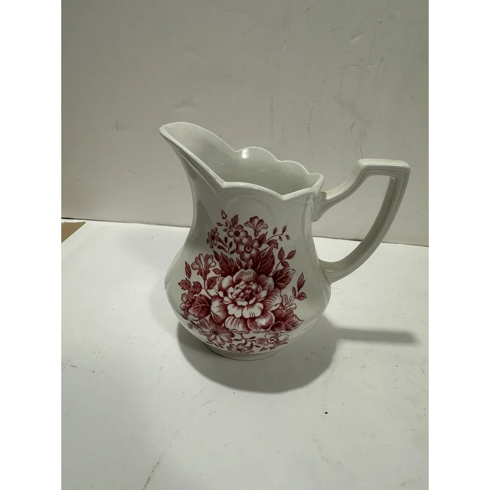 Royal Staffordshire Avondale Large +‎ Small Pitcher Bowl Set 2 England J&G Pink